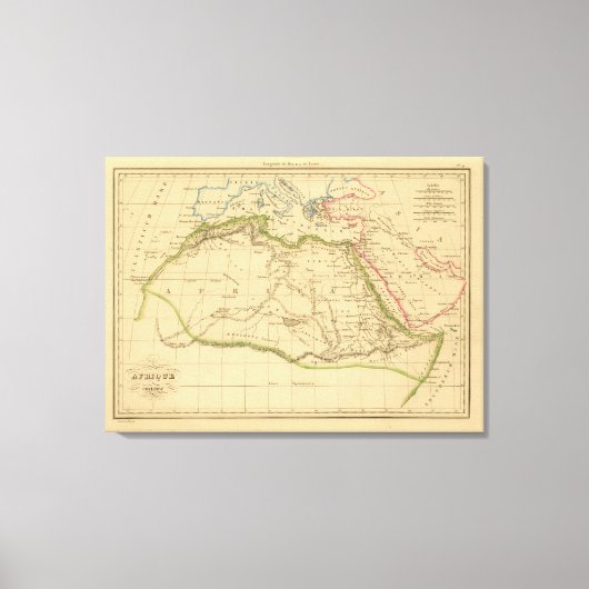 Ancient Afrika Canvas Afdruk (Voorkant)