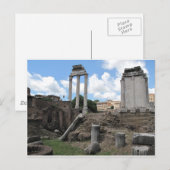 Ancient Agora-tempelpuin Briefkaart (Voorkant / Achterkant)