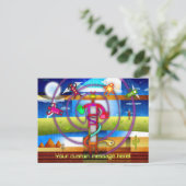 Ancient Alien Astronaut Angel Briefkaart (Staand voorkant)