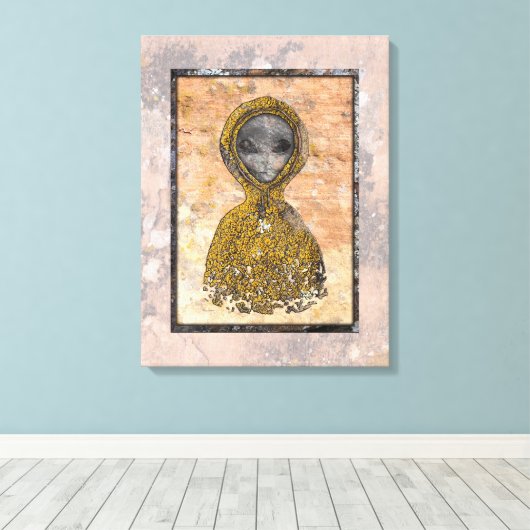 Ancient Alien Canvas Afdruk (Insitu (Houten vloer))