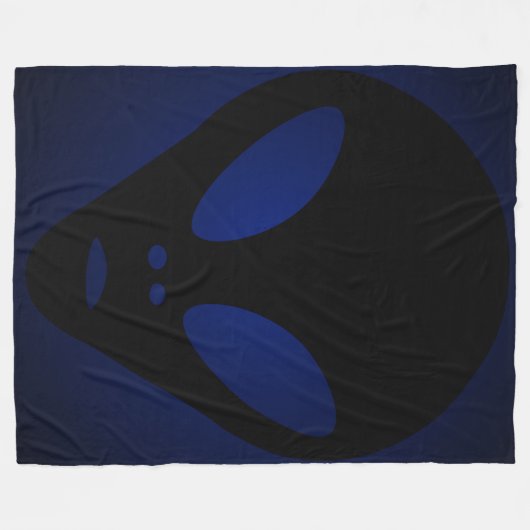 Ancient Alien Face - De Grays Fleece Deken (Voorkant (Horizontaal))