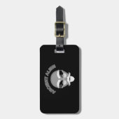 Ancient Alien Head Newsprint Bagagelabel (Voorkant verticaal)