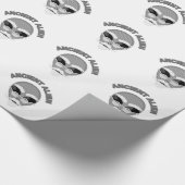 Ancient Alien Head Newsprint Cadeaupapier (Hoek)