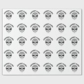 Ancient Alien Head Newsprint Cadeaupapier (Vlak)