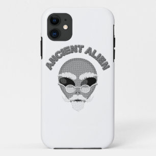 Ancient Alien Head Newsprint iPhone 11 Hoesje