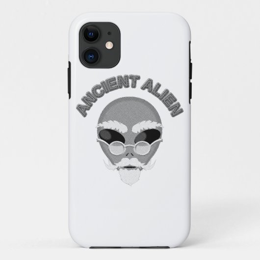 Ancient Alien Head Newsprint Case-Mate iPhone Case (Achterkant)