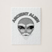 Ancient Alien Head Newsprint Legpuzzel (Verticaal)