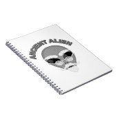 Ancient Alien Head Newsprint Notitieboek (Rechterzijde)
