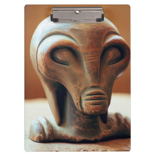 Ancient Alien Statue Klembord (Voorkant)