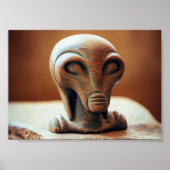 Ancient Alien Statue Poster (Voorkant)