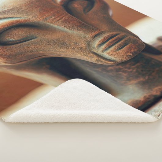 Ancient Alien Statue Sherpa Deken (3/4)