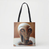 Ancient Alien Statue Tote Bag (Voorkant)