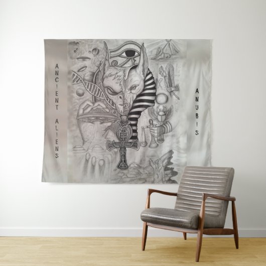 Ancient Aliens , Anubis Wandkleed (In Situ (horizontaal))