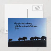 Ancient-Amerikaans Indiaans spreekwoord Briefkaart (Voorkant / Achterkant)