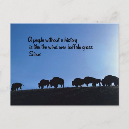 Ancient-Amerikaans Indiaans spreekwoord Briefkaart (Voorkant)