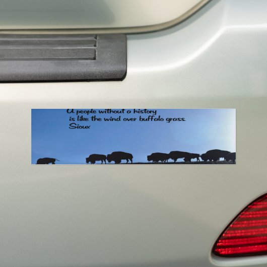 Ancient-Amerikaans Indiaans spreekwoord Bumpersticker (Op auto)