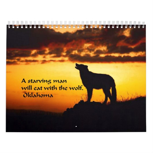 Ancient-Amerikaans Indiaans spreekwoord Kalender (Hoes)