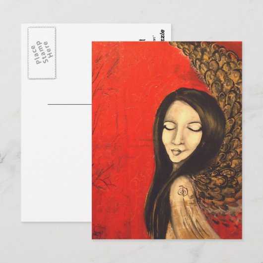 Ancient Angel Briefkaart (Voorkant / Achterkant)