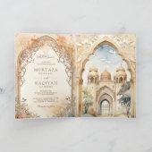 Ancient Arabian Palace Arch QR Code Muslim Wedding (Binnen)