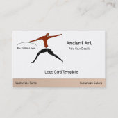 Ancient Art Warrior Logo Visitekaartje (Voorkant)