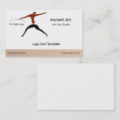 Ancient Art Warrior Logo Visitekaartje (Voorkant / Achterkant)