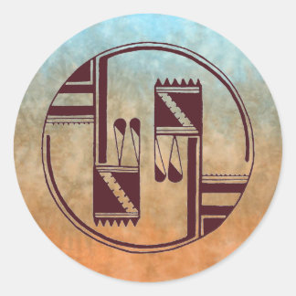 Ancient Arts Native American Ronde Sticker