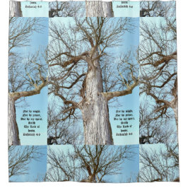 Ancient Ash Zechariah 4:6 Douchegordijn