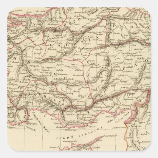 Ancient Asia Minor Vierkante Sticker (Voorkant)