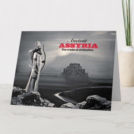 Ancient Assyria Folded Greeting Card Kaart (Voorkant)