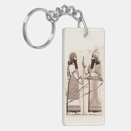 Ancient Assyrische Kunst Sleutelhanger (Voorkant Links)