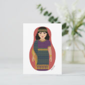 Ancient Assyrische Matryoshka Briefkaart (Staand voorkant)