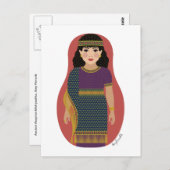 Ancient Assyrische Matryoshka Briefkaart (Voorkant / Achterkant)