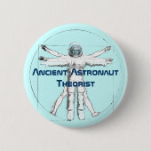 Ancient Astronaut Theorist Button (Voorkant)