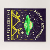 Ancient Astronaut Theoristen zeggen ja aliëntheori Legpuzzel (Horizontaal)