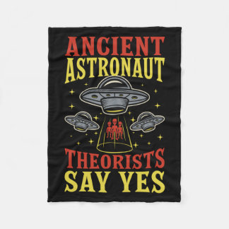 Ancient Astronaut Theoristen zeggen ja-ruimteschip Fleece Deken