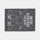 Ancient Astronaut Theorists Say Yes Alien Ufo _1  Fleece Deken (Voorkant (Horizontaal))