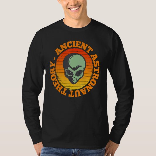 Ancient Astronaut Theory Funny Alien Head Science  T-shirt (Voorkant)