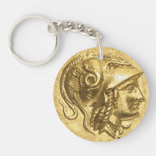 Ancient Athena Coin Sleutelhanger (Voorkant)