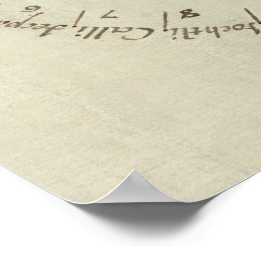 Ancient Aztec Sun Calendar Mexico Drawing Poster (Hoek)