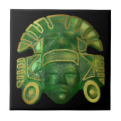 Ancient Aztec Sun Masker Tegeltje (Voorkant)