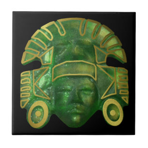 Ancient Aztec Sun Masker Tegeltje