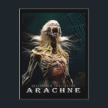 Ancient Beast & Creatures: ARACHNE Postcard Briefkaart<br><div class="desc">Half-woman and half-spider, emerges from ancient shadow with skeletal limbs and silken strands clinging to her decaying form, her hollow eyes burning with a predatory hunger. An ancient and somber terror, she prowls the darkness with an insatiable appetite for souls—most cruelly drawn to the innocent, whose whispers fade into her...</div>