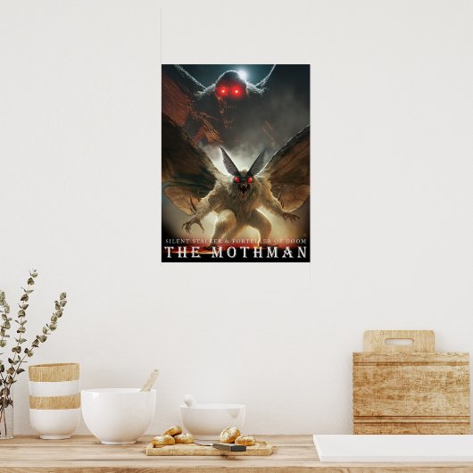 ANCIENT BEAST & CREATURES: The Mothman Poster (Keuken)