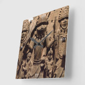 Ancient Benin-draagwandklok Vierkante Klok (Hoek)