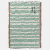Ancient Birch Trees Green Throw Blanket Deken (Voorkant Verticaal)