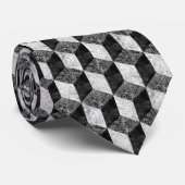 Ancient Block Pattern 01 Stropdas (Opgerold)