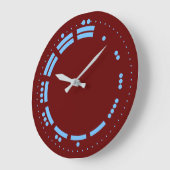 Ancient Blue Mayan Numerals Vector Art Grote Klok (Hoek)