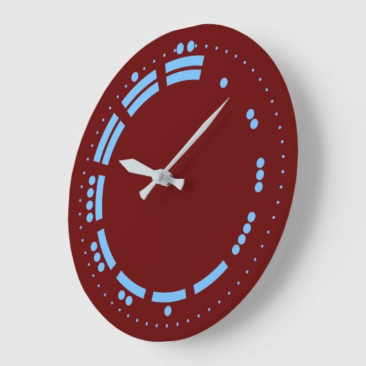 Ancient Blue Mayan Numerals Vector Art Grote Klok (Hoek)