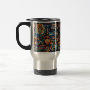Ancient Blue "Pre-Columbian Tapestry" 444ml Mok