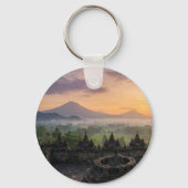 Ancient Borobudur Temple Java Indonesia Keychain (Voorkant)